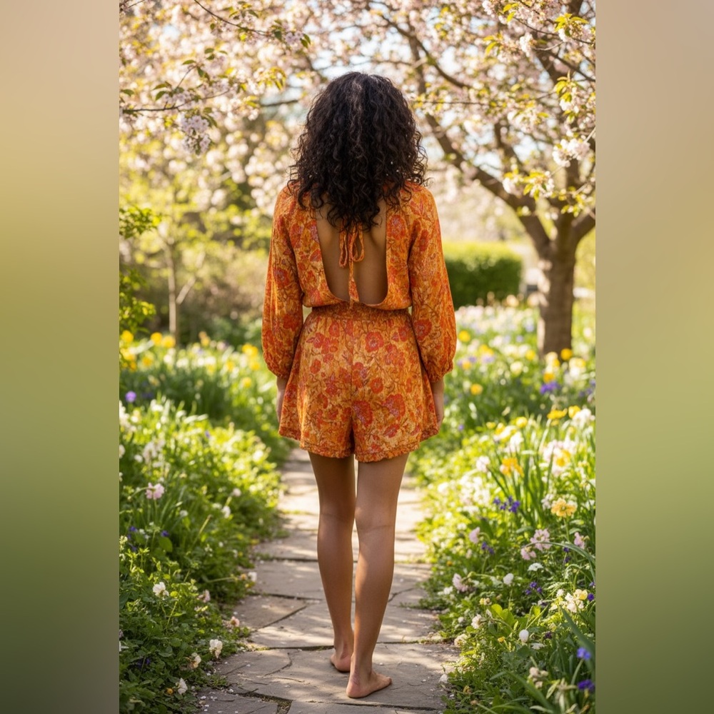 Free People Dance til Dawn Romper - Picture 2 of 5